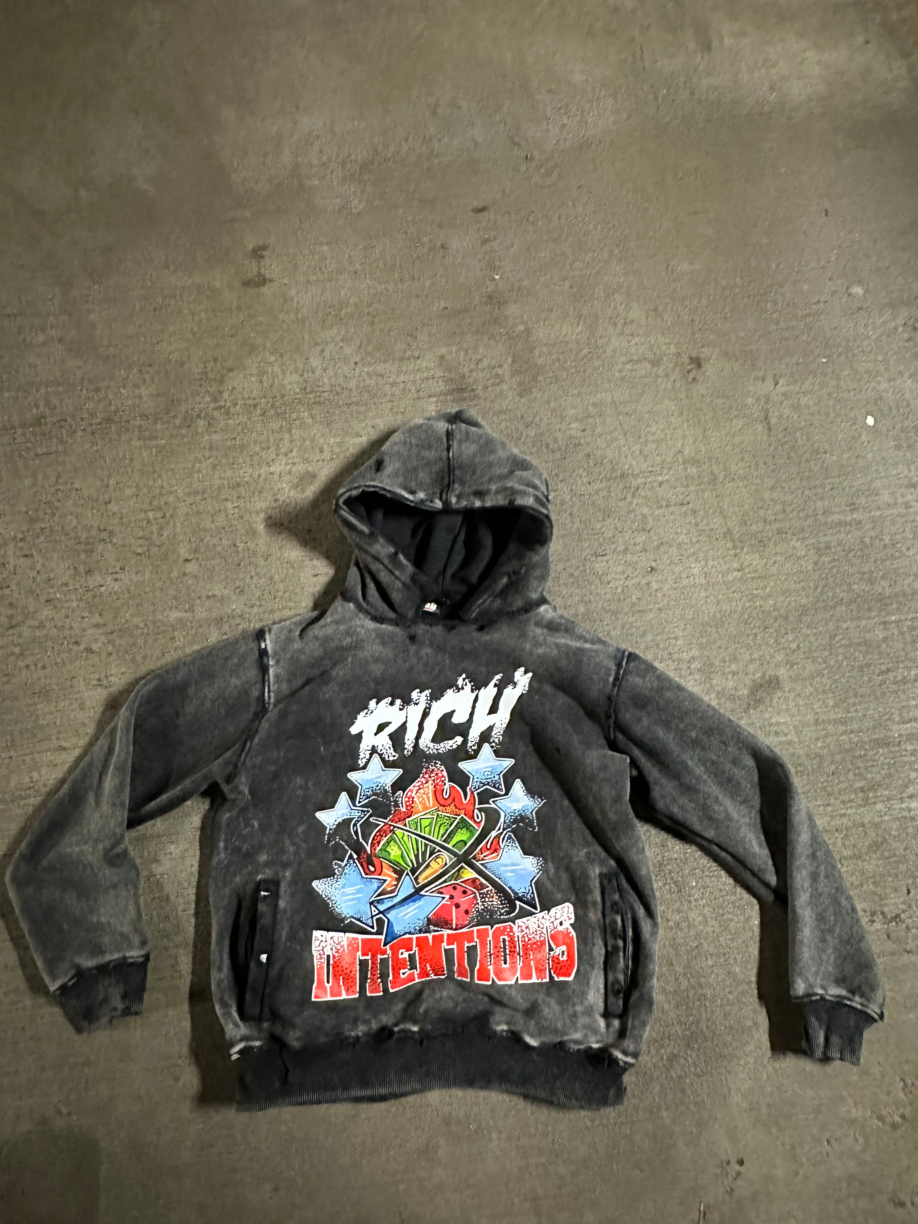 Acid Washed Lightweight Hoodie